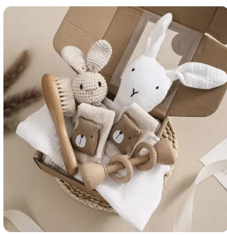 New Baby Gift Set with Rattle Socks (One Set)