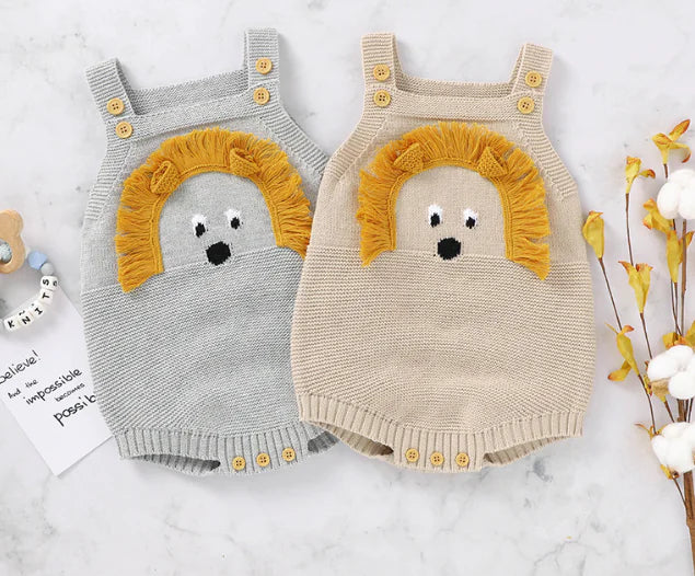 Cute Lion Head Romper