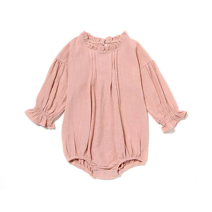 Ruffle sleeve romper